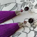 Серьги-кисти "Запах лаванды"