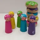 Монтессори-сортер Феечки, 5шт, дерево