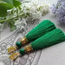 Серьги-кисти "Хозяйка летнего лета"