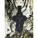 Нательный изящный крест деревянный