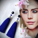 Серьги-кисти "Любовь и море"