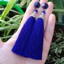 Серьги-кисти "Любовь и море"