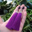 Серьги-кисти "Запах лаванды"