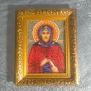Православная икона, вышитая бисером, Игорь