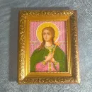 Православная икона, вышитая бисером, Василиса