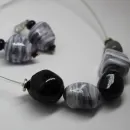 Комплект украшений "Серая дымка"