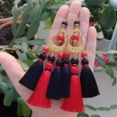 Серьги-кисти "Последний ход королевы"