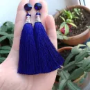 Серьги-кисти "Любовь и море"