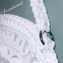 Сумка белая ручной работы