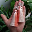 Серьги-кисти "Танец мотылька"