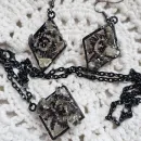 Комплект серьги и кулон ручной работы