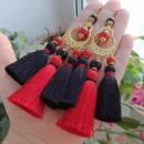 Серьги-кисти "Последний ход королевы"