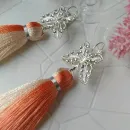 Серьги-кисти "Танец мотылька"