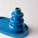 Поднос и ваза для сухоцветов из гипса