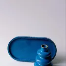 Поднос и ваза для сухоцветов из гипса