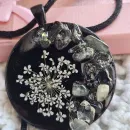 Кулон с лимонным кварцем и фенхелем