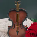 Декоративный поднос скрипка из гипса