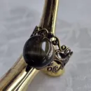 Кольцо с тигрово-соколиным глазом