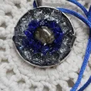 Кулон с тигрово-соколиным глазом