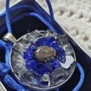 Кулон с тигрово-соколиным глазом