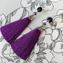 Серьги-кисти "Запах лаванды"