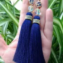 Серьги-кисти "Первоцветы"