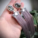 Клипсы-серьги с кисточками «Дамский каприз»