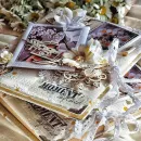 Подарочный набор ручной работы фотоальбом, фоторамка и открытка