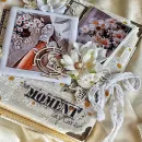 Подарочный набор ручной работы фотоальбом, фоторамка и открытка