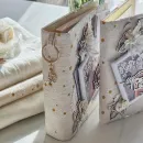 Подарочный набор ручной работы фотоальбом, фоторамка и открытка