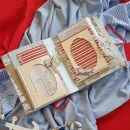 Фотоальбом ручной работы в морском стиле, упакован и с открыткой