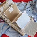 Фотоальбом ручной работы в морском стиле, упакован и с открыткой