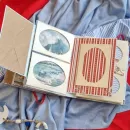 Фотоальбом ручной работы в морском стиле, упакован и с открыткой