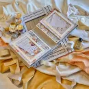 Фотоальбом ручной работы на 30 фотографий в подарочной упаковке с открыткой