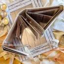 Фотоальбом ручной работы на 30 фотографий в подарочной упаковке с открыткой