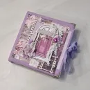 Фотоальбом ручной работы на 30 фотографий в подарочной упаковке с открыткой