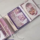 Фотоальбом ручной работы на 30 фотографий в подарочной упаковке с открыткой