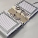 Фотоальбом ручной работы на 30 фотографий в подарочной упаковке с открыткой