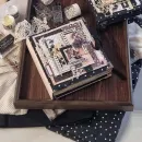 Фотоальбом ручной работы на 30 фотографий в подарочной упаковке с открыткой