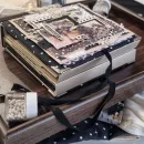 Фотоальбом ручной работы на 30 фотографий в подарочной упаковке с открыткой