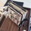 Фотоальбом ручной работы на 30 фотографий в подарочной упаковке с открыткой