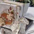 Фотоальбом ручной работы в подарочной упаковке с открыткой