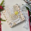 Фотоальбом ручной работы на 30 фотографий в подарочной упаковке с открыткой