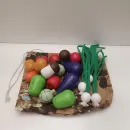 Счетный материал Овощи деревянные, 20шт