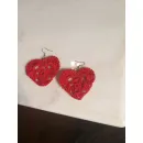 Сережки сердечки