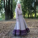 Юбка длинная на осень-весну. Юбка в клетку