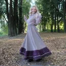 Юбка длинная на осень-весну. Юбка в клетку