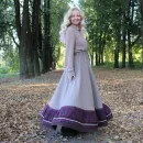 Юбка длинная на осень-весну. Юбка в клетку