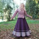 Юбка полушерстяная в стиле бохо. Юбка на осень-весну