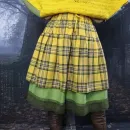 Юбка в клетку двойная. Юбка на осень-зиму